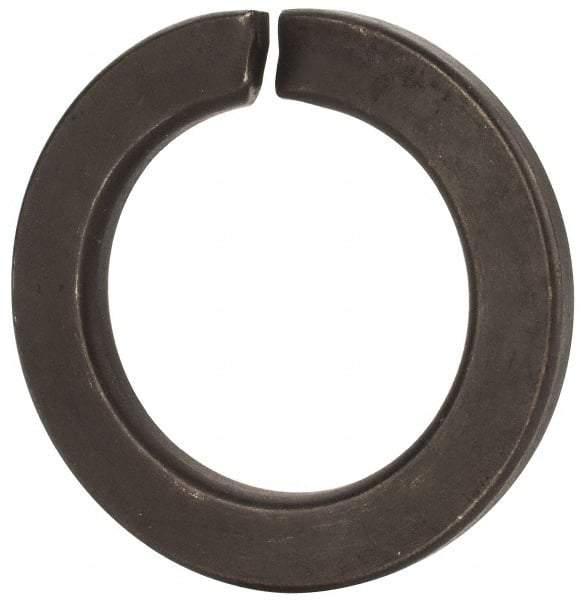 Value Collection - M39, 39.5mm ID, 61.2mm OD, 6mm Thick Split Lock Washer - Grade 8 Spring Steel, Uncoated, 39.5mm Min ID, 40.7mm Max ID - USA Tool & Supply