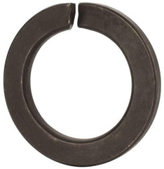 Value Collection - M39, 39.5mm ID, 61.2mm OD, 6mm Thick Split Lock Washer - Grade 8 Spring Steel, Uncoated, 39.5mm Min ID, 40.7mm Max ID - USA Tool & Supply