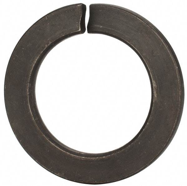 Value Collection - M45, 45.5mm ID, 71.2mm OD, 7mm Thick Split Lock Washer - Grade 8 Spring Steel, Uncoated, 45.5mm Min ID, 46.7mm Max ID - USA Tool & Supply