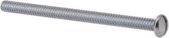 Value Collection - #10-24 UNC, 2-3/4" Length Under Head Slotted Drive Machine Screw - Round Head, Grade J82 Steel, Zinc-Plated Finish, Without Washer - USA Tool & Supply