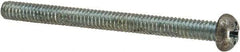 Value Collection - #5-40 UNC, 1-1/2" Length Under Head Phillips Drive Machine Screw - Round Head, Grade J82 Steel, Zinc-Plated Finish, Without Washer - USA Tool & Supply