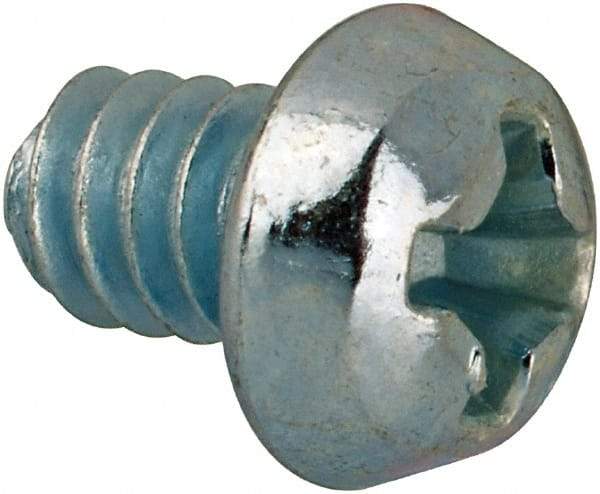 Value Collection - #6-32 UNC, 3/16" Length Under Head Phillips Drive Machine Screw - Round Head, Grade J82 Steel, Zinc-Plated Finish, Without Washer - USA Tool & Supply
