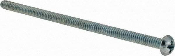 Value Collection - #6-32 UNC, 3" Length Under Head Phillips Drive Machine Screw - Round Head, Grade J82 Steel, Zinc-Plated Finish, Without Washer - USA Tool & Supply