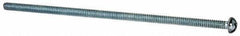 Value Collection - #6-32 UNC, 4" Length Under Head Phillips Drive Machine Screw - Round Head, Grade J82 Steel, Zinc-Plated Finish, Without Washer - USA Tool & Supply