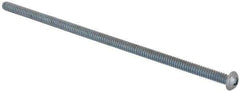 Value Collection - #10-24 UNC, 5" Length Under Head Phillips Drive Machine Screw - Round Head, Grade J82 Steel, Zinc-Plated Finish, Without Washer - USA Tool & Supply