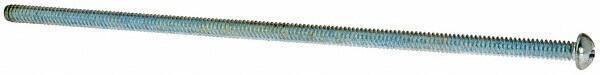 Value Collection - #10-24 UNC, 6" Length Under Head Phillips Drive Machine Screw - Round Head, Grade J82 Steel, Zinc-Plated Finish, Without Washer - USA Tool & Supply