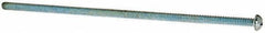 Value Collection - #10-24 UNC, 6" Length Under Head Phillips Drive Machine Screw - Round Head, Grade J82 Steel, Zinc-Plated Finish, Without Washer - USA Tool & Supply