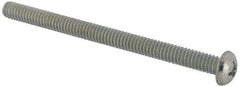 Value Collection - 1/4-20 UNC, 3-1/2" Length Under Head Phillips Drive Machine Screw - Round Head, Grade J82 Steel, Zinc-Plated Finish, Without Washer - USA Tool & Supply