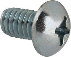 Value Collection - 5/16-18 UNC, 1/2" Length Under Head Phillips Drive Machine Screw - Round Head, Grade J82 Steel, Zinc-Plated Finish, Without Washer - USA Tool & Supply