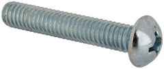 Value Collection - 5/16-18 UNC, 1-3/4" Length Under Head Phillips Drive Machine Screw - Round Head, Grade J82 Steel, Zinc-Plated Finish, Without Washer - USA Tool & Supply