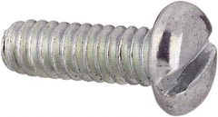 Value Collection - #3-48 UNC, 5/16" Length Under Head Slotted Drive Machine Screw - Pan Head, Grade J82 Steel, Zinc-Plated Finish, Without Washer - USA Tool & Supply