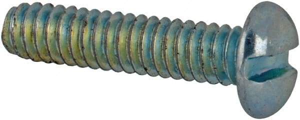 Value Collection - #3-48 UNC, 7/16" Length Under Head Slotted Drive Machine Screw - Pan Head, Grade J82 Steel, Zinc-Plated Finish, Without Washer - USA Tool & Supply