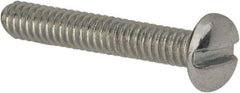 Value Collection - #5-40 UNC, 3/4" Length Under Head Slotted Drive Machine Screw - Pan Head, Grade J82 Steel, Zinc-Plated Finish, Without Washer - USA Tool & Supply