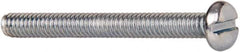 Value Collection - #5-40 UNC, 1-1/4" Length Under Head Slotted Drive Machine Screw - Pan Head, Grade J82 Steel, Zinc-Plated Finish, Without Washer - USA Tool & Supply
