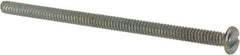 Value Collection - #6-32 UNC, 2-1/2" Length Under Head Slotted Drive Machine Screw - Pan Head, Grade J82 Steel, Zinc-Plated Finish, Without Washer - USA Tool & Supply