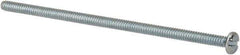 Value Collection - #6-32 UNC, 3-1/4" Length Under Head Slotted Drive Machine Screw - Pan Head, Grade J82 Steel, Zinc-Plated Finish, Without Washer - USA Tool & Supply