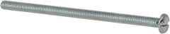 Value Collection - #8-32 UNC, 3" Length Under Head Slotted Drive Machine Screw - Pan Head, Grade J82 Steel, Zinc-Plated Finish, Without Washer - USA Tool & Supply
