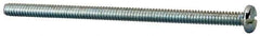 Value Collection - #10-24 UNC, 3-1/2" Length Under Head Slotted Drive Machine Screw - Pan Head, Grade J82 Steel, Zinc-Plated Finish, Without Washer - USA Tool & Supply
