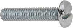Value Collection - 5/16-18 UNC, 1-1/2" Length Under Head Slotted Drive Machine Screw - Pan Head, Grade J82 Steel, Zinc-Plated Finish, Without Washer - USA Tool & Supply