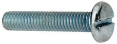 Value Collection - 3/8-16 UNC, 2" Length Under Head Slotted Drive Machine Screw - Pan Head, Grade J82 Steel, Zinc-Plated Finish, Without Washer - USA Tool & Supply