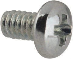 Value Collection - #3-48 UNC, 3/16" Length Under Head Phillips Drive Machine Screw - Pan Head, Grade J82 Steel, Zinc-Plated Finish, Without Washer - USA Tool & Supply