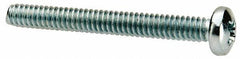 Value Collection - #3-48 UNC, 7/8" Length Under Head Phillips Drive Machine Screw - Pan Head, Grade J82 Steel, Zinc-Plated Finish, Without Washer - USA Tool & Supply