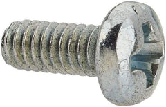 Value Collection - #5-40 UNC, 5/16" Length Under Head Phillips Drive Machine Screw - Pan Head, Grade J82 Steel, Zinc-Plated Finish, Without Washer - USA Tool & Supply