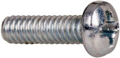 Value Collection - #5-40 UNC, 7/16" Length Under Head Phillips Drive Machine Screw - Pan Head, Grade J82 Steel, Zinc-Plated Finish, Without Washer - USA Tool & Supply