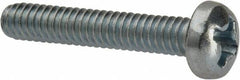 Value Collection - #5-40 UNC, 3/4" Length Under Head Phillips Drive Machine Screw - Pan Head, Grade J82 Steel, Zinc-Plated Finish, Without Washer - USA Tool & Supply