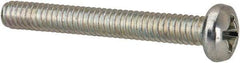 Value Collection - #5-40 UNC, 1" Length Under Head Phillips Drive Machine Screw - Pan Head, Grade J82 Steel, Zinc-Plated Finish, Without Washer - USA Tool & Supply