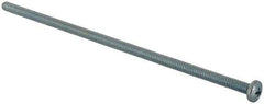 Value Collection - #10-24 UNC, 6" Length Under Head Phillips Drive Machine Screw - Pan Head, Grade J82 Steel, Zinc-Plated Finish, Without Washer - USA Tool & Supply