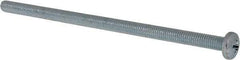 Value Collection - #10-32 UNF, 4" Length Under Head Phillips Drive Machine Screw - Pan Head, Grade J82 Steel, Zinc-Plated Finish, Without Washer - USA Tool & Supply