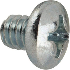 Value Collection - #12-24 UNC, 1/4" Length Under Head Phillips Drive Machine Screw - Pan Head, Grade J82 Steel, Zinc-Plated Finish, Without Washer - USA Tool & Supply
