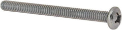 Value Collection - #12-24 UNC, 2-1/2" Length Under Head Phillips Drive Machine Screw - Pan Head, Grade J82 Steel, Zinc-Plated Finish, Without Washer - USA Tool & Supply