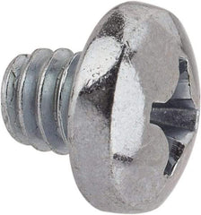 Value Collection - 1/4-20 UNC, 1/4" Length Under Head Phillips Drive Machine Screw - Pan Head, Grade J82 Steel, Zinc-Plated Finish, Without Washer - USA Tool & Supply