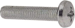 Value Collection - 1/4-28 UNF, 1-1/4" Length Under Head Phillips Drive Machine Screw - Pan Head, Grade J82 Steel, Zinc-Plated Finish, Without Washer - USA Tool & Supply