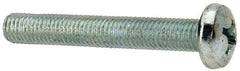 Value Collection - 1/4-28 UNF, 1-3/4" Length Under Head Phillips Drive Machine Screw - Pan Head, Grade J82 Steel, Zinc-Plated Finish, Without Washer - USA Tool & Supply