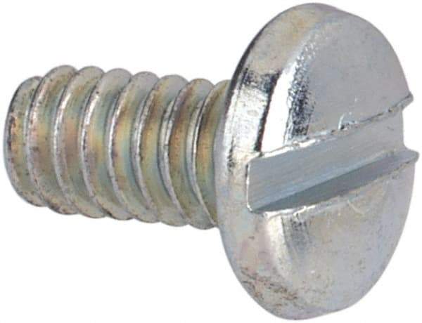 Value Collection - #2-56 UNC, 3/16" Length Under Head Slotted Drive Machine Screw - Binding Head, Grade J82 Steel, Zinc-Plated Finish, Without Washer - USA Tool & Supply