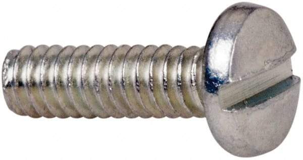 Value Collection - #2-56 UNC, 5/16" Length Under Head Slotted Drive Machine Screw - Binding Head, Grade J82 Steel, Zinc-Plated Finish, Without Washer - USA Tool & Supply