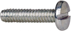Value Collection - #2-56 UNC, 3/8" Length Under Head Slotted Drive Machine Screw - Binding Head, Grade J82 Steel, Zinc-Plated Finish, Without Washer - USA Tool & Supply