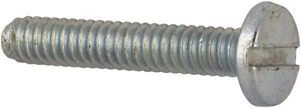 Value Collection - #2-56 UNC, 1/2" Length Under Head Slotted Drive Machine Screw - Binding Head, Grade J82 Steel, Zinc-Plated Finish, Without Washer - USA Tool & Supply