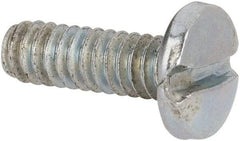Value Collection - #3-48 UNC, 5/16" Length Under Head Slotted Drive Machine Screw - Binding Head, Grade J82 Steel, Zinc-Plated Finish, Without Washer - USA Tool & Supply