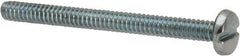 Value Collection - #4-40 UNC, 1-1/4" Length Under Head Slotted Drive Machine Screw - Binding Head, Grade J82 Steel, Zinc-Plated Finish, Without Washer - USA Tool & Supply