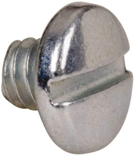 Value Collection - #5-40 UNC, 1/8" Length Under Head Slotted Drive Machine Screw - Binding Head, Grade J82 Steel, Zinc-Plated Finish, Without Washer - USA Tool & Supply