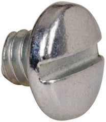 Value Collection - #5-40 UNC, 1/8" Length Under Head Slotted Drive Machine Screw - Binding Head, Grade J82 Steel, Zinc-Plated Finish, Without Washer - USA Tool & Supply