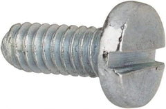 Value Collection - #5-40 UNC, 5/16" Length Under Head Slotted Drive Machine Screw - Binding Head, Grade J82 Steel, Zinc-Plated Finish, Without Washer - USA Tool & Supply