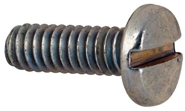 Value Collection - #5-40 UNC, 3/8" Length Under Head Slotted Drive Machine Screw - Binding Head, Grade J82 Steel, Zinc-Plated Finish, Without Washer - USA Tool & Supply