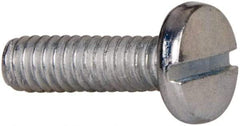 Value Collection - #5-40 UNC, 7/16" Length Under Head Slotted Drive Machine Screw - Binding Head, Grade J82 Steel, Zinc-Plated Finish, Without Washer - USA Tool & Supply