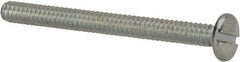 Value Collection - #6-32 UNC, 1-1/2" Length Under Head Slotted Drive Machine Screw - Binding Head, Grade J82 Steel, Zinc-Plated Finish, Without Washer - USA Tool & Supply