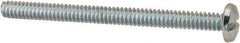 Value Collection - #6-32 UNC, 1-3/4" Length Under Head Slotted Drive Machine Screw - Binding Head, Grade J82 Steel, Zinc-Plated Finish, Without Washer - USA Tool & Supply